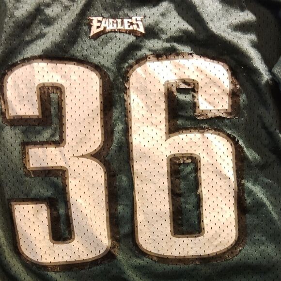 NFL Green Football Jersey AuthenticVintage 36 Team Apparel(36 Front Slightly Edg - Picture 2 of 5